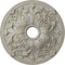 Ekena Millwork Jamie Medallion (Canopies up to 3 7/8"), 23 5/8"OD x 3 7/8"ID x 2 1/8"P, Pot of Cream Crackle CM23JAPCC - alternate 1